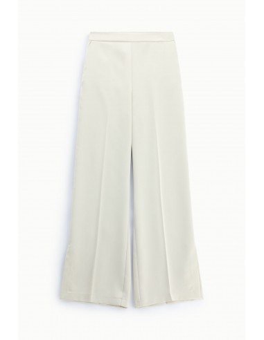 Pantalon palazzo crêpe satin à fentes – Imperial Femme | Lyon