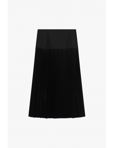 Jupe longue plissée bandeau satin en draperie – Imperial Femme