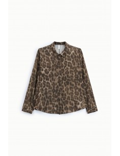 Chemise manches longues imprimé panthère Imperial Femme