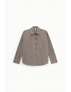 chemise-rayee-oversize-chocolat-ecru-imperial-femme