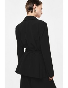 Blazer col châle à ceinture nouée – Imperial Femme
