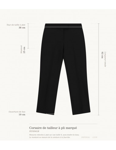 Corsaire de tailleur à pli marqué – Imperial Femme
