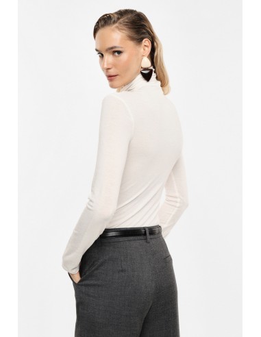 Sous-pull col roulé en laine et lyocell – Imperial Femme
