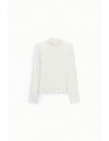 Sous-pull col roulé en laine et lyocell – Imperial Femme