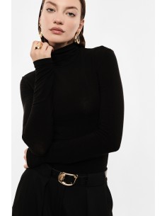 Sous-pull col roulé en laine et lyocell – Imperial Femme