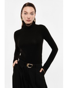 Sous-pull col roulé en laine et lyocell – Imperial Femme