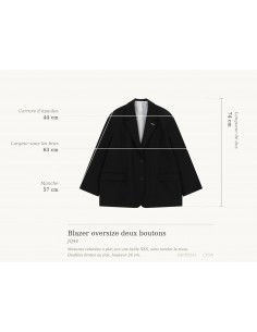 Blazer oversize col à revers deux boutons – Imperial Femme