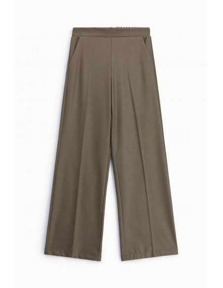 Pantalon baggy en drap sergé rayé lurex – Imperial Femme