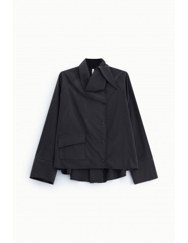 Chemise oversize col lavallière suédine – Imperial Femme