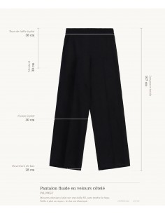 Pantalon fluide en velours côtelé – Imperial Femme