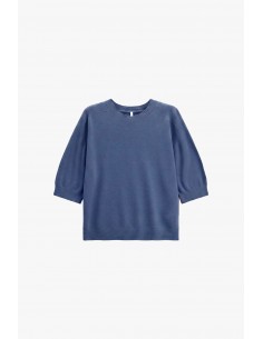Pull col rond manches ballon trois-quarts – Imperial Femme