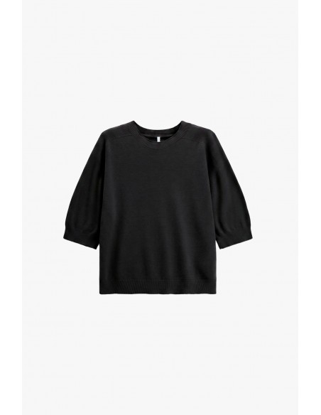 Pull col rond manches ballon trois-quarts – Imperial Femme