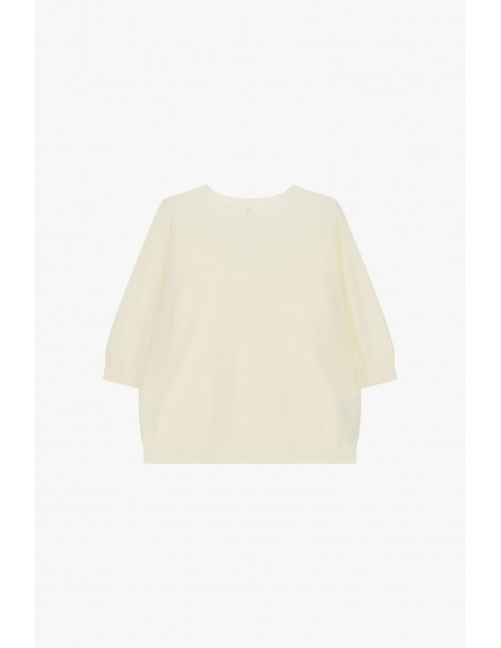 Pull col rond manches ballon trois-quarts – Imperial Femme
