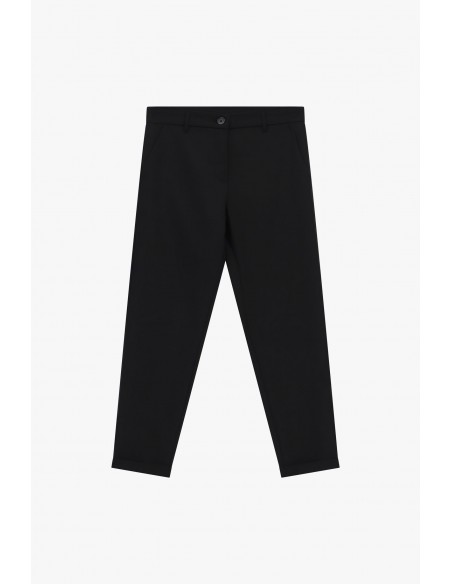 Pantalon cropped fuselé en draperie – Imperial Femme