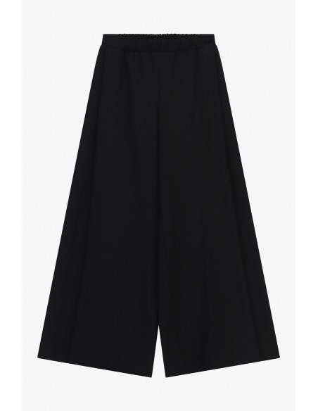 Pantalon palazzo très large à fente en crêpe fluide – Imperial Femme