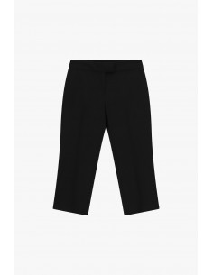 Pantalon capri à fente d'ourlet en draperie – Imperial Femme