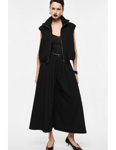 Jupe-culotte à pinces et ourlet arrondi en draperie – Imperial Femme