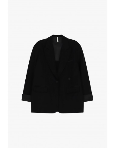 Blazer oversize à finitions smoking en jersey – Imperial Femme
