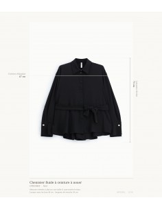 Chemisier fluide à ceinture à nouer – Imperial Femme