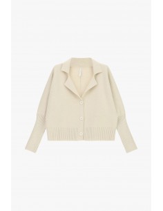 Cardigan à manches chauve-souris et manchons côtelés – Imperial Femme