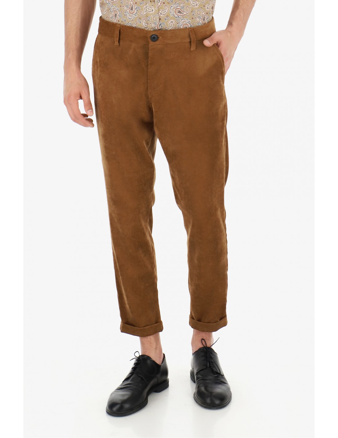 PANTALON IMPERIAL HOMME FORME CAROTTE EN VELOURS ...